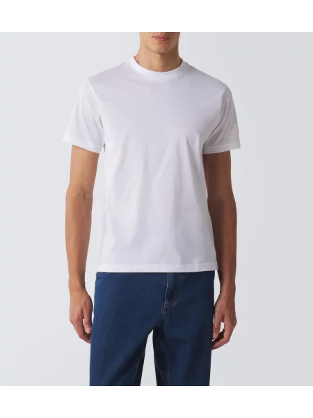 Tricou Prada din jerseu alb