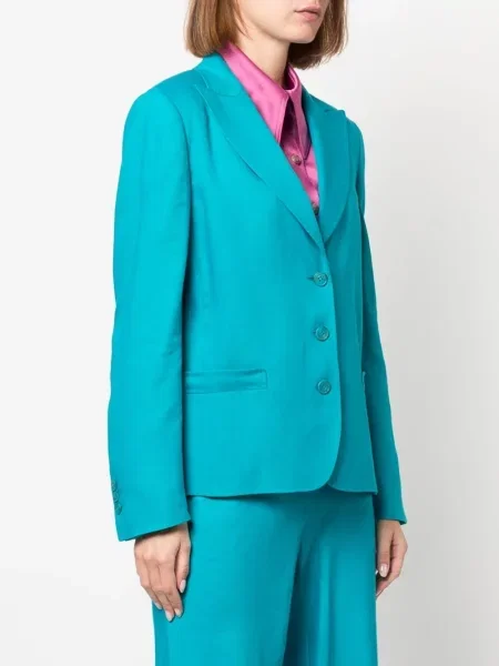 Sacou Alberta Ferretti albastru