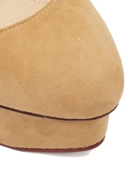 Pantofi cu toc Charlotte Olympia din piele de căprioară