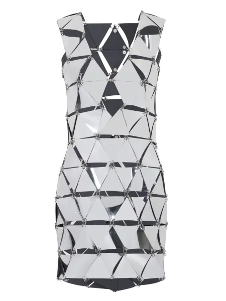 Rochie mini Rabanne de costum argintiu