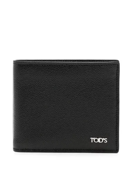Portofel Tod's din piele cu autograf negru