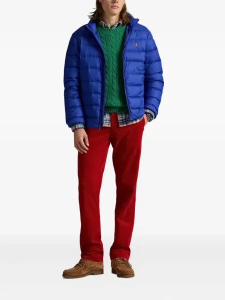Μικρός κασκέτο Polo Ralph Lauren με χαμηλή μέση υφαίνω διαγωνίως πράσινο