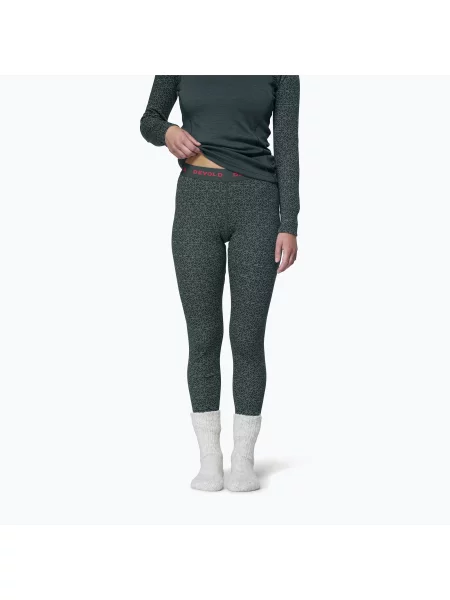 Pantaloni termoactivi pentru femei Devold Duo Active Merino Longs woods