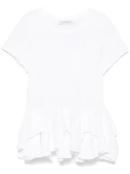 Koszulka Viktor & Rolf z baskinką biała