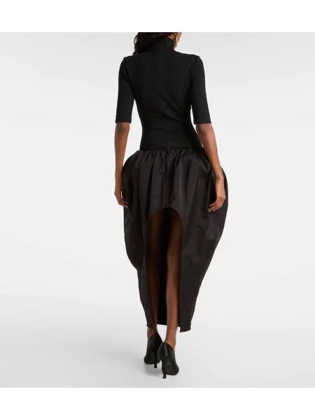 Rochie midi Magda Butrym până la genunchi de costum negru