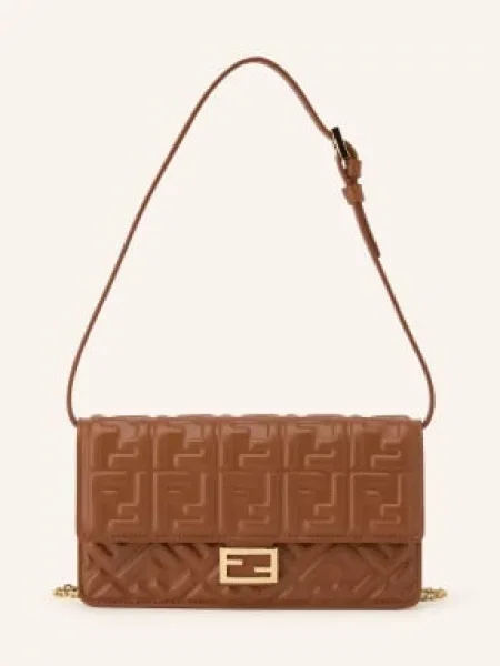 Fendi Portfel Na Łańcuszku Baguette braun