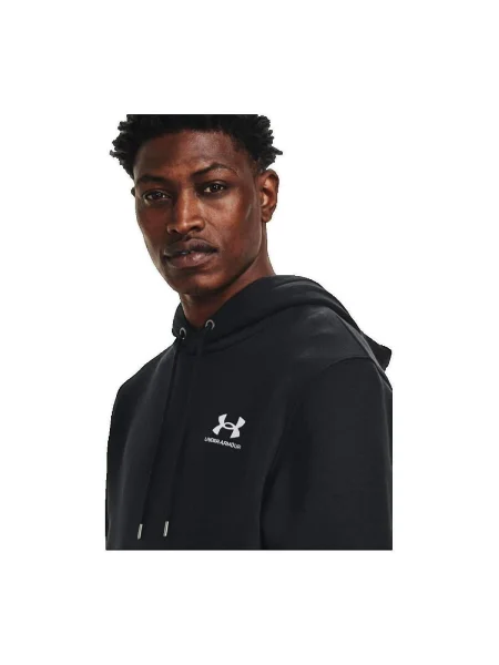 UNDER ARMOUR Hanorac sport Essential / alb negru