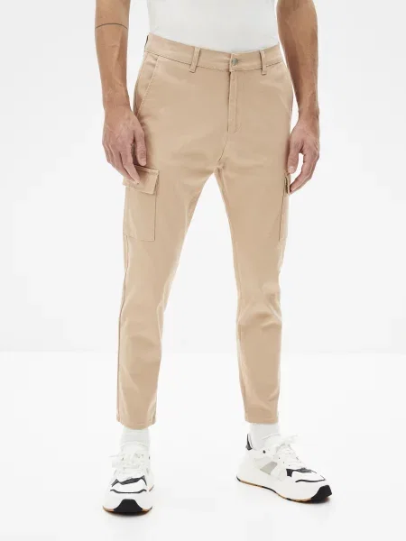 Pantaloni cargo Celio casual bej
