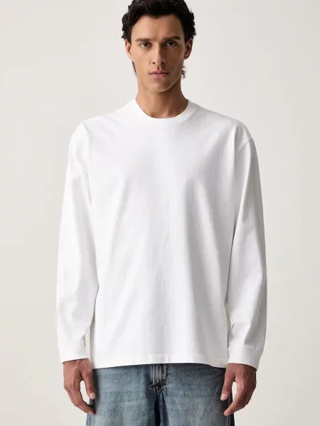 Levi's tričko s dlouhým rukávem s LS WORKWEAR bílé