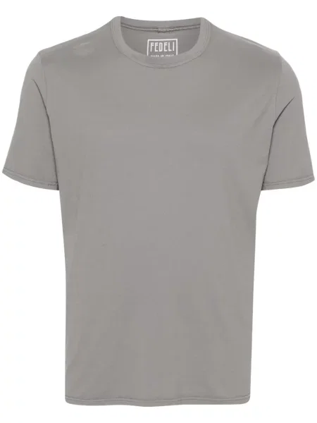 Tricou Fedeli scurt gri