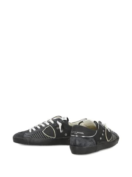 Sneakerși Philippe Model Paris din piele de căprioară negru