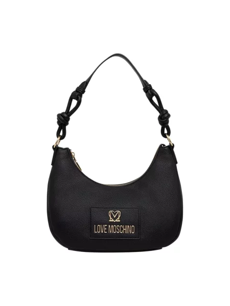 Love Moschino torebka z imitacji skóry czarna
