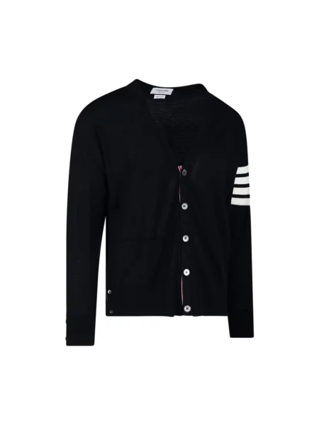 Kardigan Thom Browne wełniany czarny