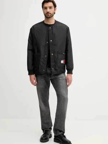 Oboustranná bunda Tommy Hilfiger x F1 THE MOVIE přechodná oversize červená