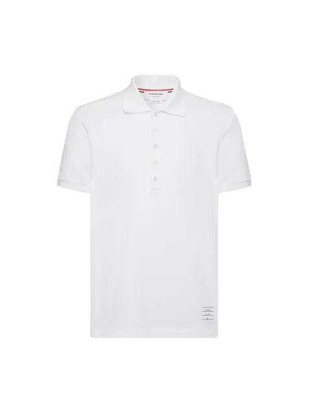 Koszulka polo Thom Browne biała