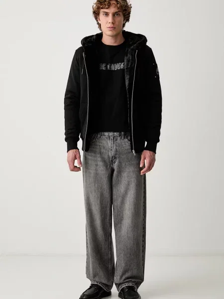 MOOSE KNUCKLES tricou pentru bărbați din negru
