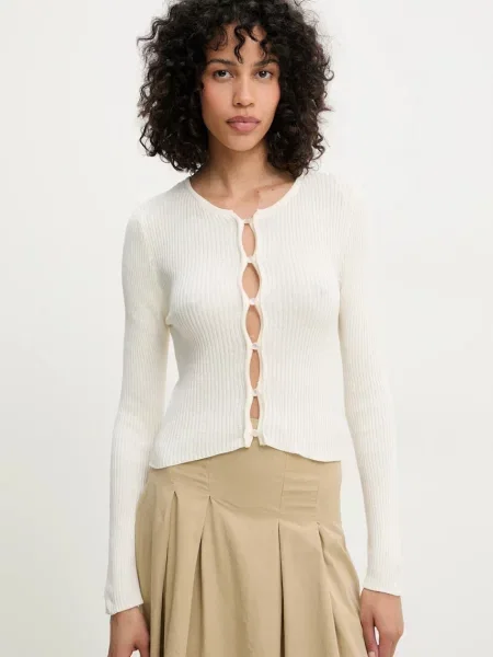 Жилетка Answear Lab от лека материя бежово