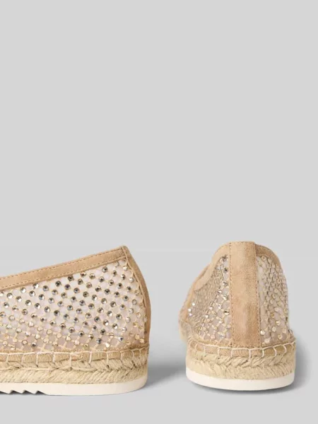 Espadryle z obszyciem kamieniami stras Alma En Pena