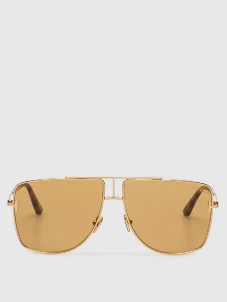 Золотисті сонцезахисні окуляри Eliott Tom Ford