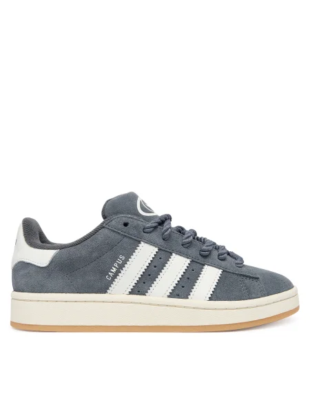 Велурени маратонки adidas Originals Campus W сиво