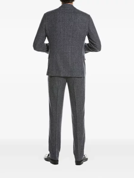 Costum Brunello Cucinelli în carouri gri