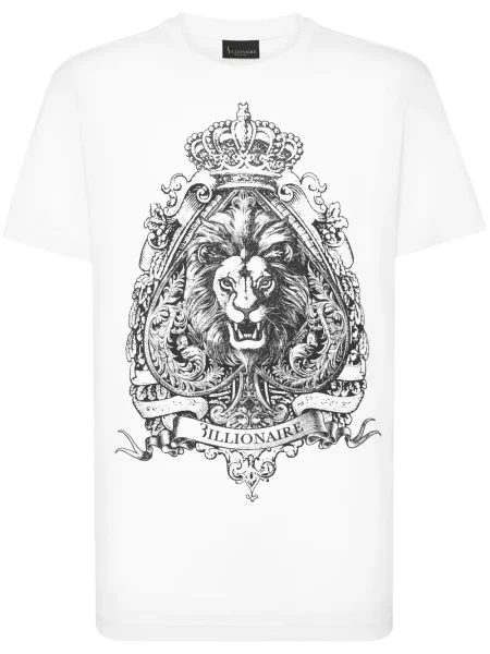 Tricou Billionaire cu imagine alb