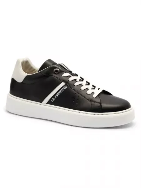 La Martina De piele sneakers negru