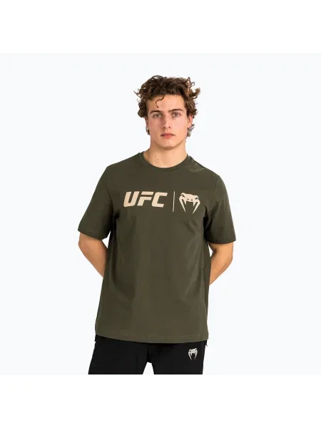 Мъжка тениска Venum & UFC Classic каки/бронз зелено
