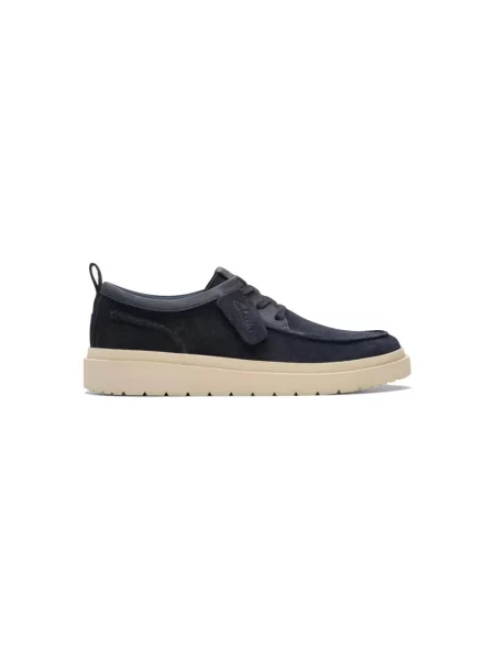 Półbuty Clarks zamszowe niebieskie