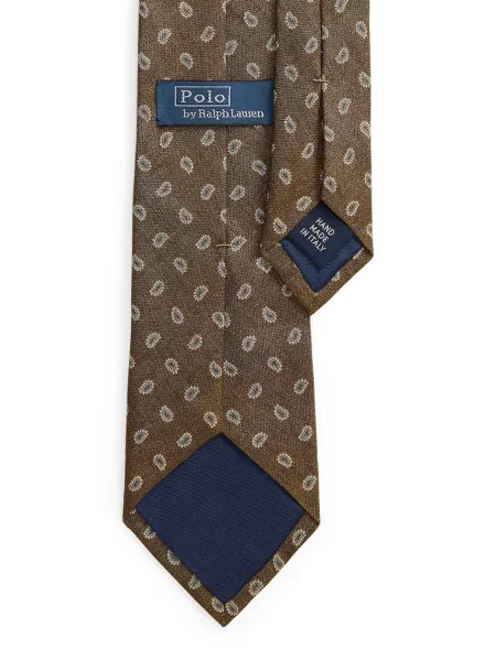 Polo Ralph Lauren kravata lanena rjava