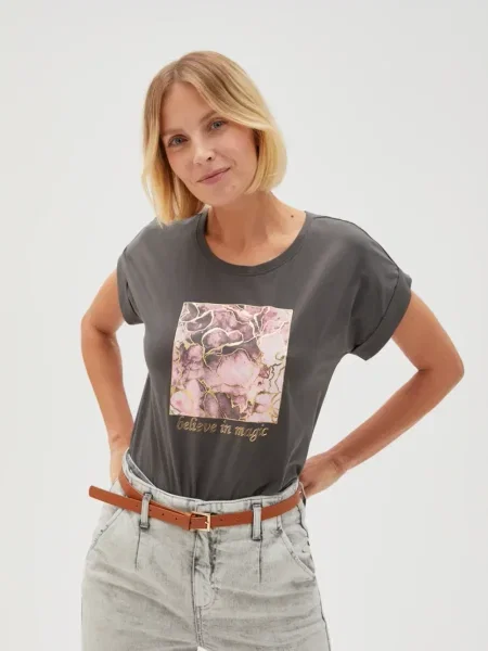 Tricou Marisse gri