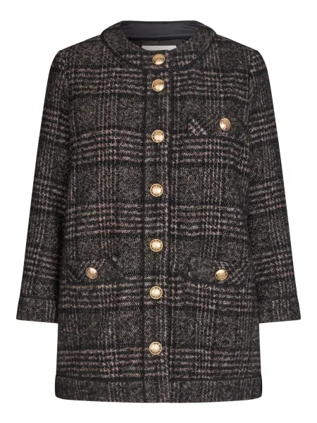 Dea Kudibal Geacă de primăvară-toamnă Aisha maro negru