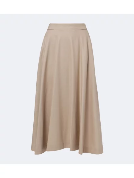 Fustă midi 's Max Mara de lână bej