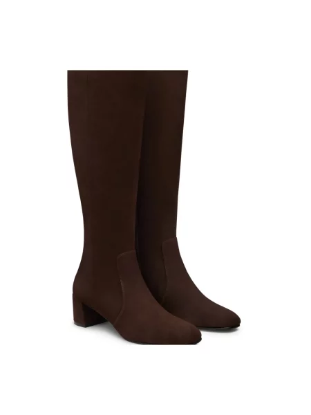 Botki Stuart Weitzman zamszowe brązowe