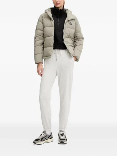 Kalhoty Adidas s kapucí s potiskem modré