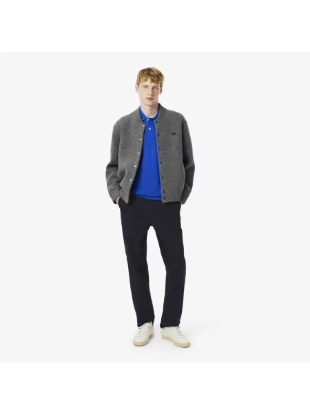 Lacoste Spodnie Chino Regular Fit Ciemnoniebieskie niebieski