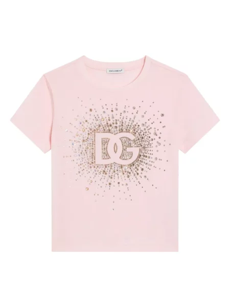 Koszulka dziecięca Dolce And Gabbana różowa