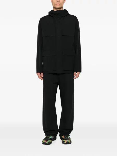 Geacă Moncler cu glugă negru