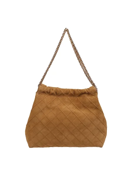 Torebka hobo Tory Burch zamszowa brązowa