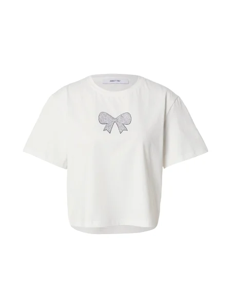 ABOUT YOU Tricou Elfi argintiu alb