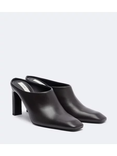 Papuci tip mules Toteme din piele maro