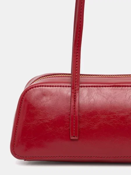 Calvin Klein Táska Foil Logo Glossy Bauletto piros