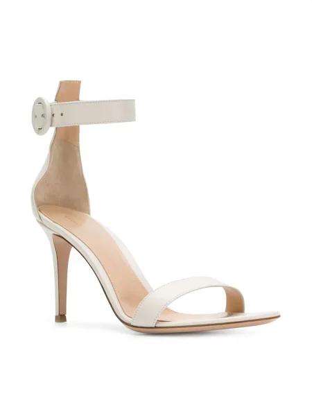 Sandale Gianvito Rossi din piele alb