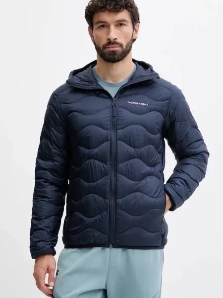 Peak Performance kurtka puchowa Helium Down granatowy zimowa niebieska