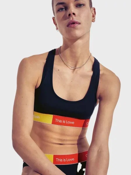 Без підкладки топ Calvin Klein чорний