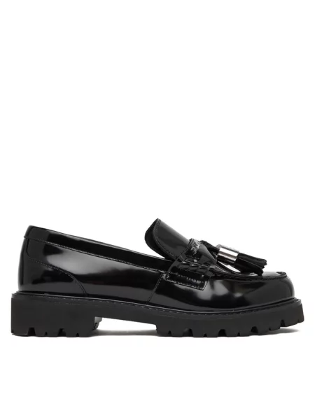 Loafersy KARL LAGERFELD czarne