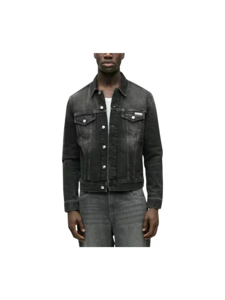 Kurtka jeansowa Calvin Klein Jeans klasyczna czarna