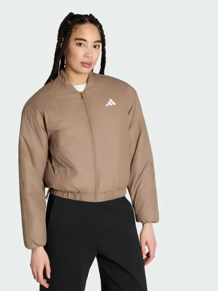 Бомбер adidas комбінований верх бежевий