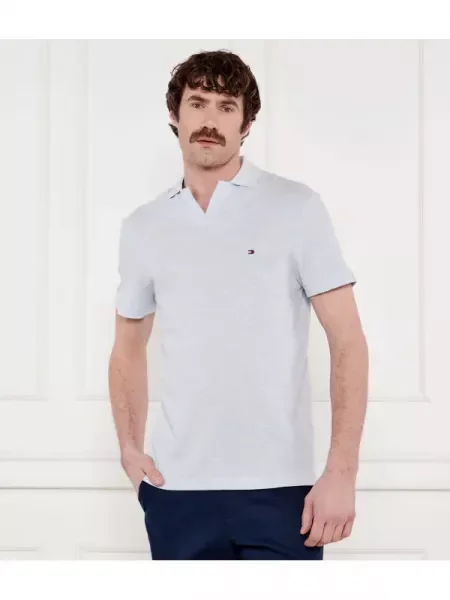 Tommy Hilfiger Polo oxford albastru