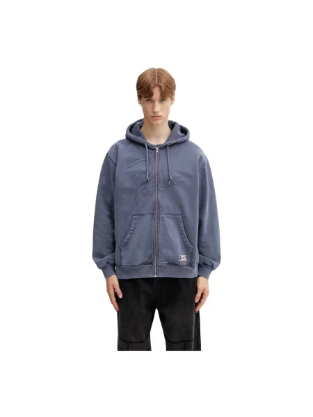 By Parra Not fade away bluza z kapturem damska niebieska